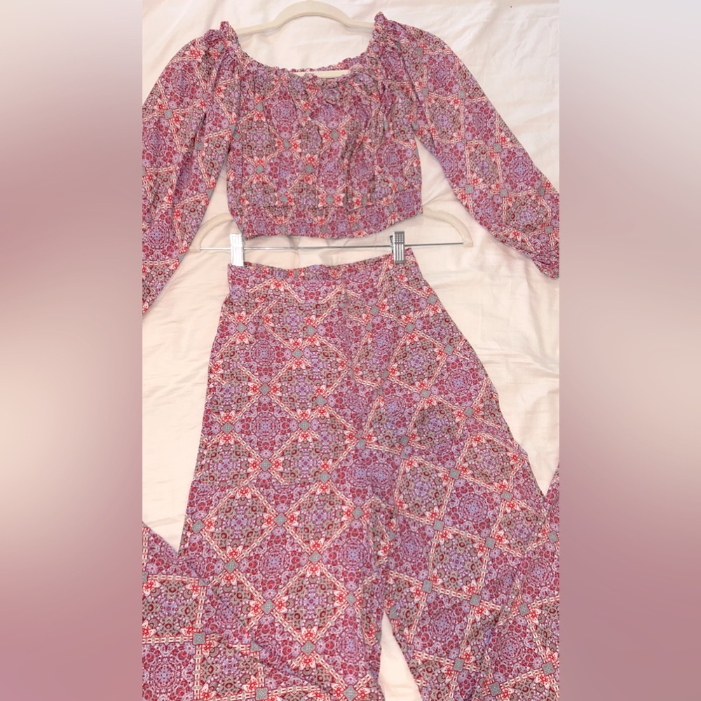 Juniors’ Live To Be Spoiled Smocked Matching Set Size XS